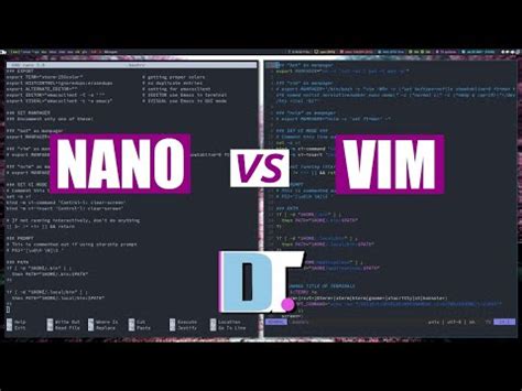 vim vs nano